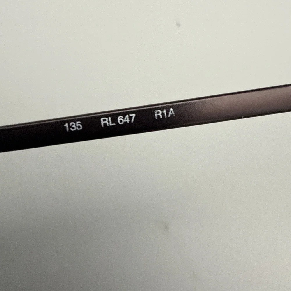 RALPH LAUREN POLO AUTHENTIC VINTAGE EYEGLASS FRAMES RL647 FULL RIM OVAL PLUM HOT